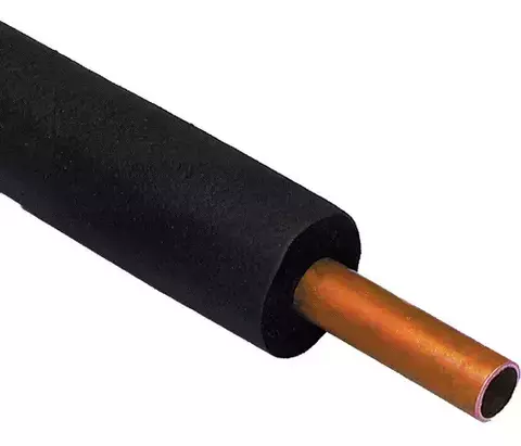 Aislamiento térmico exterior para tubos de cobre