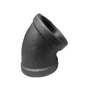 Codo 45° acero al carbon roscable