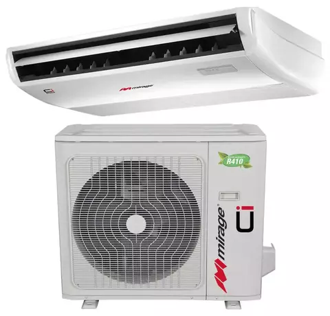 Piso techo de expansión directa frio/calor inverter 3/5TR 220V